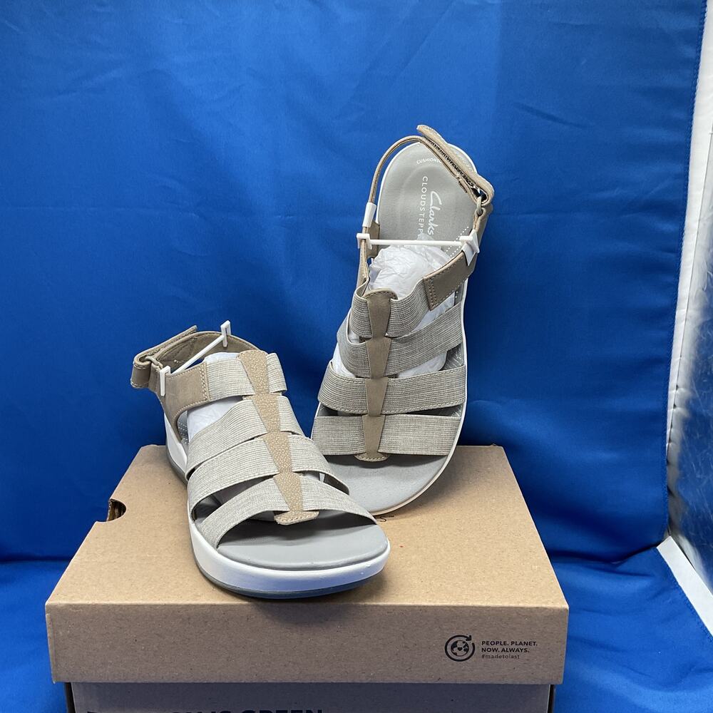 Cloudsteppers By Clark Arla Shaylie Tan Open Toe Sandals Womens 9 NIB